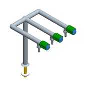 AO-1069 armatura 3x 90°/0°