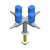 CO-3013 ventil stojánkový X 0°/90°